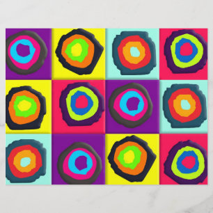 Prospectus 21,6 Cm X 24,94 Cm motif de cercles