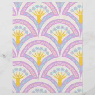 Prospectus 21,6 Cm X 24,94 Cm Motif de coquille de couleur pastel