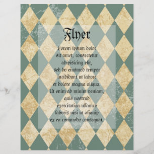 Prospectus 21,6 Cm X 24,94 Cm Motif Diamant défraîchi