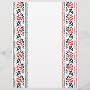 Prospectus 21,6 Cm X 24,94 Cm Motif tulipe rouge