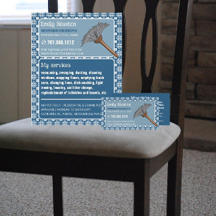 Prospectus 21,6 Cm X 24,94 Cm Motif vintage & Duster, Ménagère, Maid