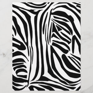 Prospectus 21,6 Cm X 24,94 Cm Motif zèbre