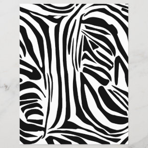 Prospectus 21,6 Cm X 24,94 Cm Motif zèbre