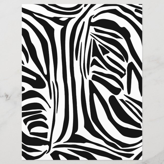 Prospectus 21,6 Cm X 24,94 Cm Motif zèbre (Devant)
