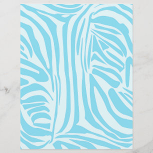 Prospectus 21,6 Cm X 24,94 Cm Motif Zèbre Bleu
