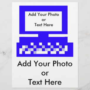 Prospectus 21,6 Cm X 24,94 Cm MUSÉE Série Artiste Images Ordinateur Bleu