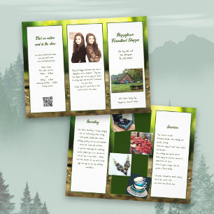 Prospectus 21,6 Cm X 24,94 Cm Nature Green Folk Boutique Brochure d'affaires