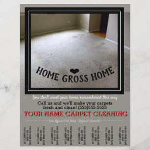 Prospectus 21,6 Cm X 24,94 Cm Nettoyage de tapis plancher personnalisable public