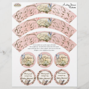 Prospectus 21,6 Cm X 24,94 Cm Notre Féerie Princesse, Baby shower Cupcake Wrappe