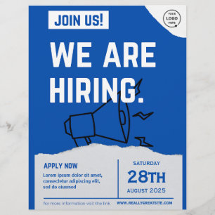 Prospectus 21,6 Cm X 24,94 Cm Nous embauchons Rejoignez notre équipe poste vacan