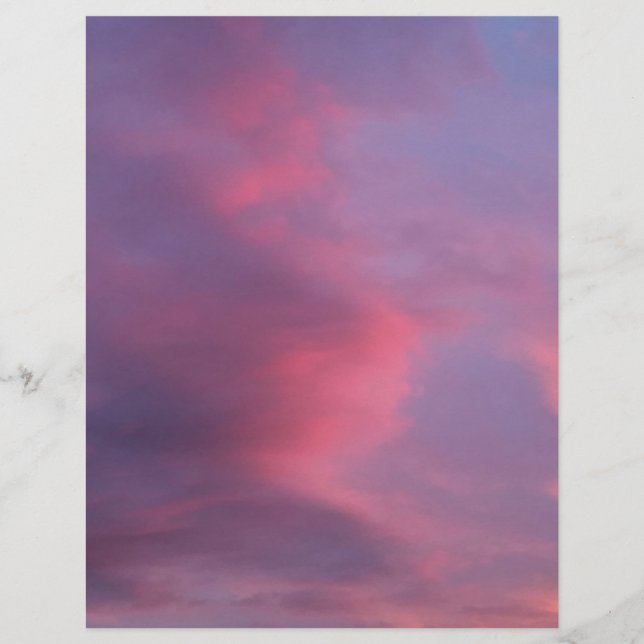 Prospectus 21,6 Cm X 24,94 Cm Nuages Rose Bleu (Devant)