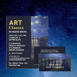 Prospectus 21,6 Cm X 24,94 Cm Nuit étoilée sur le Rhône, cours d'art<br><div class="desc">Nuit étoilée sur le Rhône,  professeur d'art,  flyer publicitaire de cours d'art par The Business Card Store.</div>