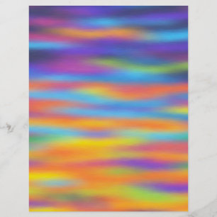 Prospectus 21,6 Cm X 24,94 Cm Œuvre d'art du ciel du désert au coucher du soleil