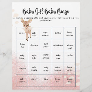 Prospectus 21,6 Cm X 24,94 Cm Oh Deer Nous avons un baby shower Jeux