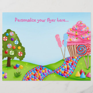 Prospectus 21,6 Cm X 24,94 Cm Oh Sweet Candyland Flyer / En-tête
