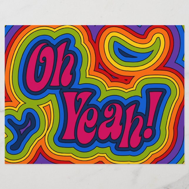 Prospectus 21,6 Cm X 24,94 Cm Oh Yeah! Flyer (Devant)