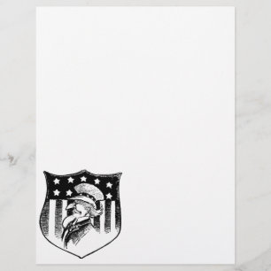 Prospectus 21,6 Cm X 24,94 Cm Oncle patriotique vintage Sam et drapeau américain