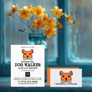 Prospectus 21,6 Cm X 24,94 Cm Orange Chien avec os, Chien Walker Publicité