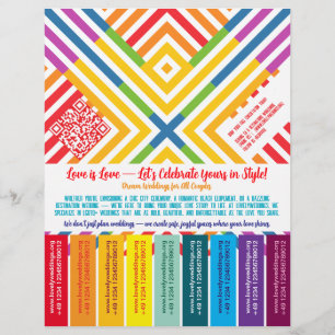 Prospectus 21,6 Cm X 24,94 Cm Organisateur de mariages LGBTQ+