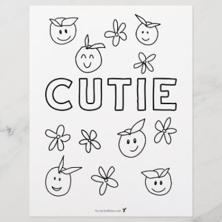 Prospectus 21,6 Cm X 24,94 Cm Page Couleur budget Oranges Cutie