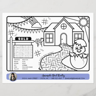 Prospectus 21,6 Cm X 24,94 Cm page d'activité open house du royaume du printemps