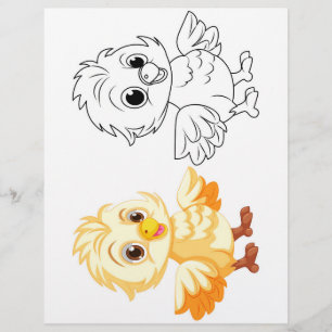 Prospectus 21,6 Cm X 24,94 Cm Page de coloriage des doodles chiches