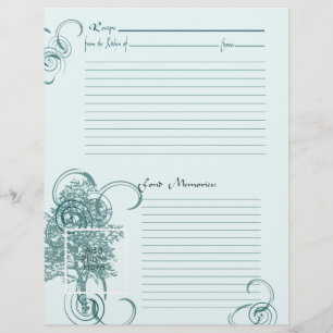 Prospectus 21,6 Cm X 24,94 Cm Page Mémoire et recette