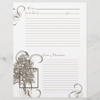 Prospectus 21,6 Cm X 24,94 Cm Page Mémoire et recette