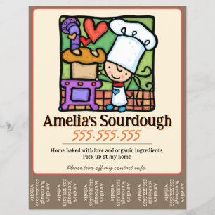 Prospectus 21,6 Cm X 24,94 Cm Pain de boulangerie fantaisiste Tearsheet Mignon