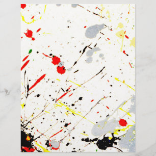 Prospectus 21,6 Cm X 24,94 Cm Paint Splatter