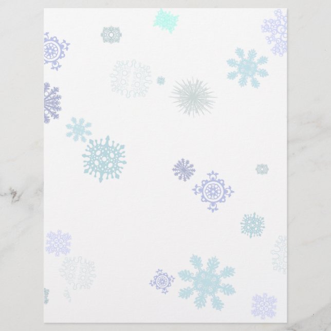 Prospectus 21,6 Cm X 24,94 Cm Pale Snowflakes (Devant)