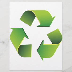 Prospectus 21,6 Cm X 24,94 Cm Panneau de recyclage