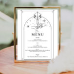 Prospectus 21,6 Cm X 24,94 Cm Panneau du menu de la carte Tarot mystique<br><div class="desc">Ce design présente un schéma mystique de carte tarot avec des polices célestes. Voir la collection entière pour plus d'articles correspondants !</div>