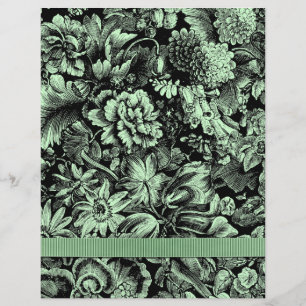 Prospectus 21,6 Cm X 24,94 Cm Papeterie florale/jardin [2 côtés, dirigés]