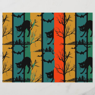 Prospectus 21,6 Cm X 24,94 Cm Papier à scandale Halloween Cat Party