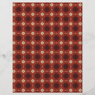 Prospectus 21,6 Cm X 24,94 Cm Papier Origami Brun Noir Rouge Personnalisable Hob