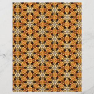 Prospectus 21,6 Cm X 24,94 Cm Papier Origami Orange Noir Personnalisable Hobby A