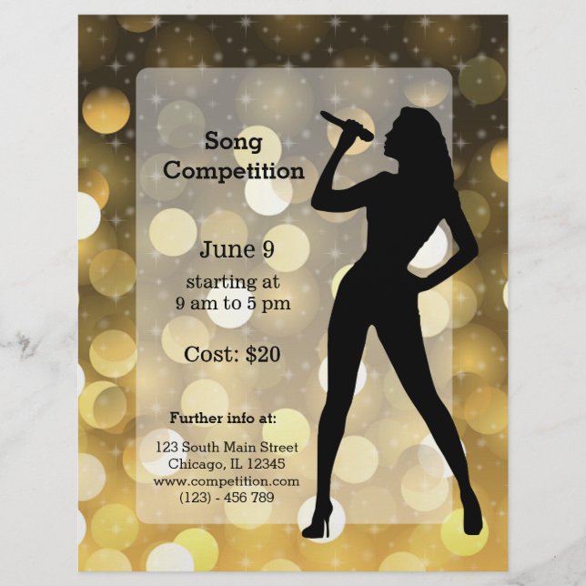 Prospectus 21,6 Cm X 24,94 Cm Parti karaoké (Devant)