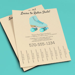 Prospectus 21,6 Cm X 24,94 Cm Patinage à roulettes, leçons de patinage, Roller D