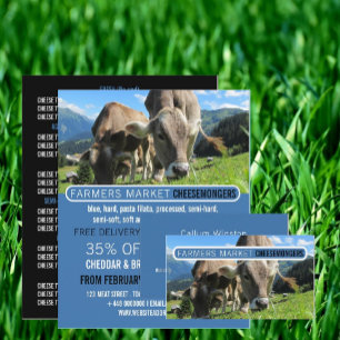 Prospectus 21,6 Cm X 24,94 Cm Pâturage des vaches, Publicité Cheesemonger