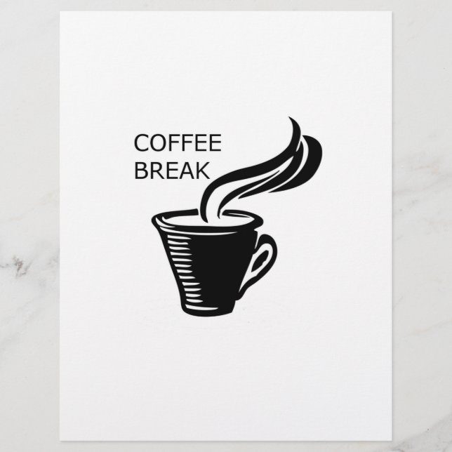 Prospectus 21,6 Cm X 24,94 Cm Pause café (Devant)
