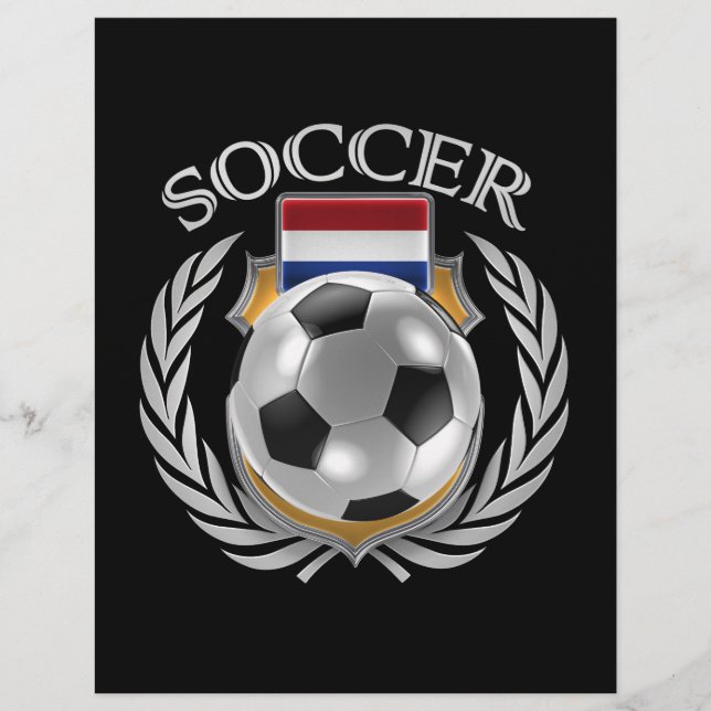 Prospectus 21,6 Cm X 24,94 Cm Pays-Bas Soccer 2016 (Devant)