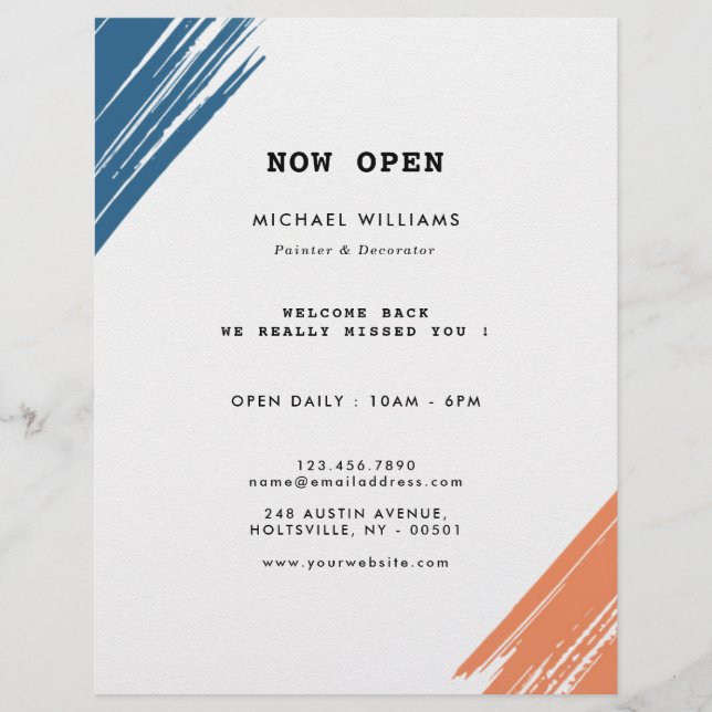 Prospectus 21,6 Cm X 24,94 Cm Peintre moderne cool Bruxelles (Devant)