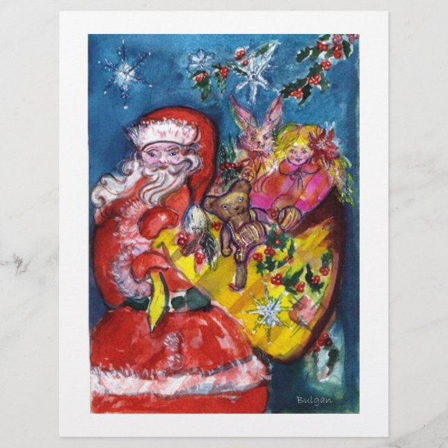 PROSPECTUS 21,6 CM X 24,94 CM PÈRE NOËL AVEC CADEAUX (Devant)