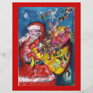 PROSPECTUS 21,6 CM X 24,94 CM PÈRE NOËL AVEC CADEAUX