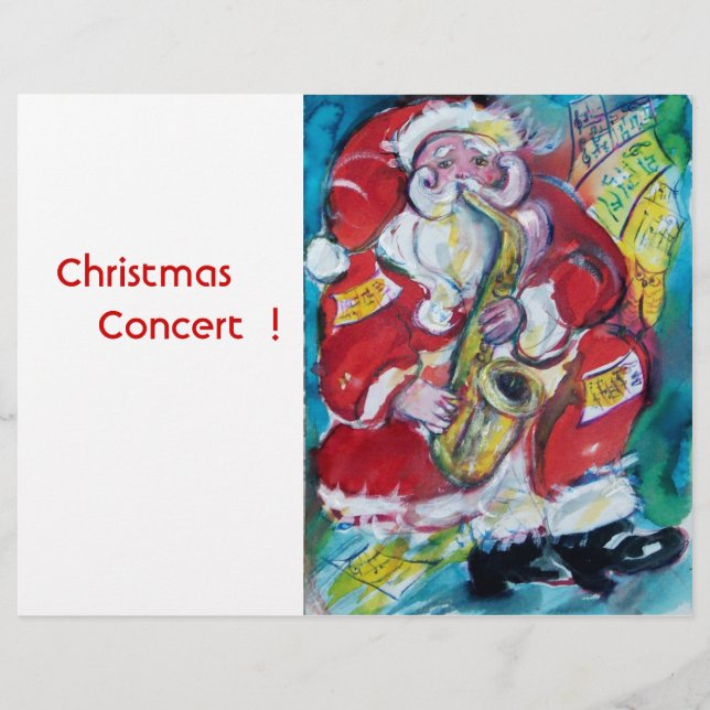 Prospectus 21,6 Cm X 24,94 Cm PÈRE NOËL et SAX (Devant)
