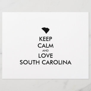 Prospectus 21,6 Cm X 24,94 Cm Personnalisable CONSERVEZ CALME et AMOUR CAROLINA