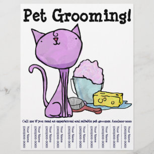 Prospectus 21,6 Cm X 24,94 Cm Pet Grooming ! Circulaire pour chat