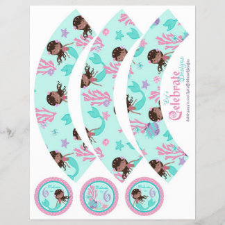 Prospectus 21,6 Cm X 24,94 Cm Petites serres de Cupcake de sirène AA6B