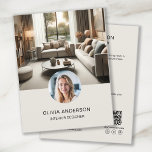 Prospectus 21,6 Cm X 24,94 Cm Photo personnalisée QR Code Social Media Professio<br><div class="desc">Créez un prospectus professionnel et moderne avec deux photos personnalisées à l'avant et des détails personnalisés, ainsi qu'un code QR scannable à l'arrière pour faciliter la mise en réseau. Idéal pour les designers d'intérieur, photographes, artistes, créateurs de mode et autres professionnels de la création qui cherchent à faire une impression...</div>